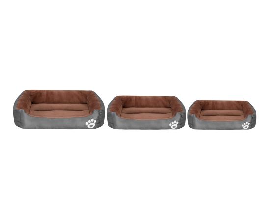 Лежаки для собак и кошек Springos PA0329 3 шт., маленький, средний и большой комплект коричнево-серых лежаков