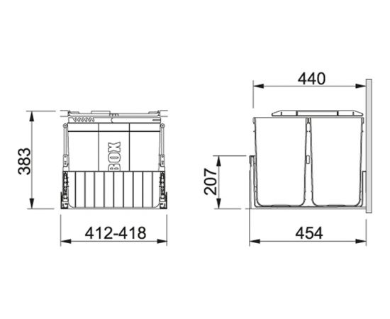 Franke EasySort 600-2-2