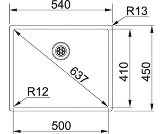 Franke Box Spiedpoga BXX 110-50/ BXX 210-50 Nerūsējoša tērauda