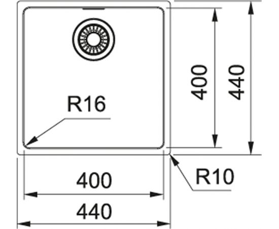 Franke Maris MRX 210-40 Nerūsējoša tērauda