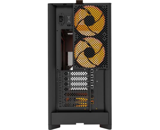 Montech HS02 PRO, tower case black, tempered glass x 2