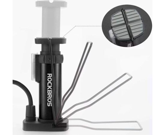 Rockbros 42610002001 Bicycle floor pump with pressure gauge Black