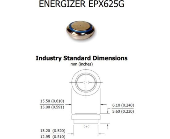 Sārmu baterija LR9 (PX625A) 1,5 V 175 mAh ENERGIZER Baterijas un akumulatori