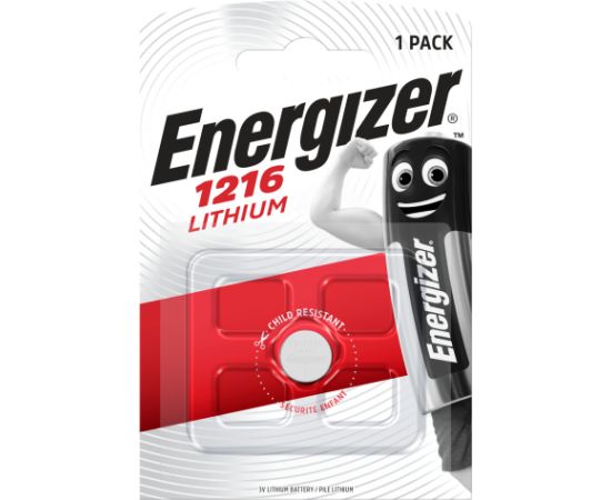 Litija baterija CR1216 3V 25mAh ENERGIZER Батарейки, аккумуляторы