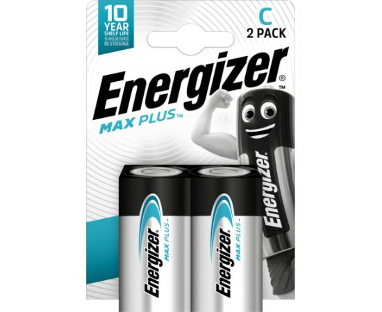 Sārmu baterija LR14 (C) 1,5 V MAX plus Energizer 2 gab. blisterī