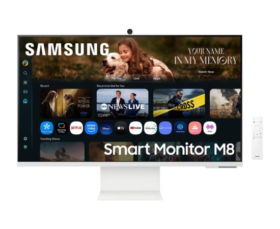 LCD Monitor SAMSUNG LS32FM801UUXDU 32" Smart/4K Panel VA 3840x2160 16:9 60 Hz 4 ms Colour White LS32FM801UUXDU
