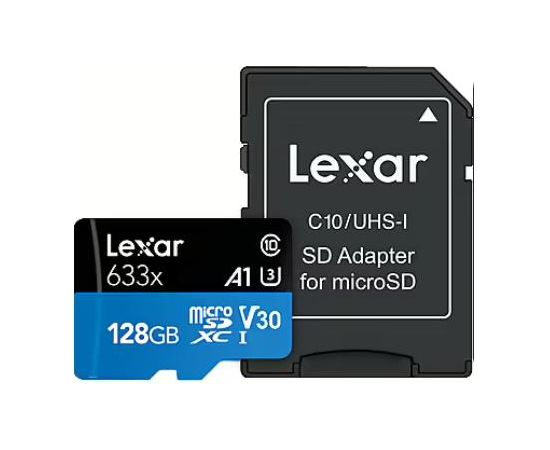 MEMORY MICRO SDXC 128GB UHS-I/W/A LMSBLPL128G-BNANG LEXAR