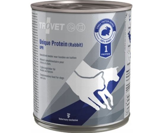 Trovet Trovet Unique Protein UPR Królik dla psa i kota puszka 800g