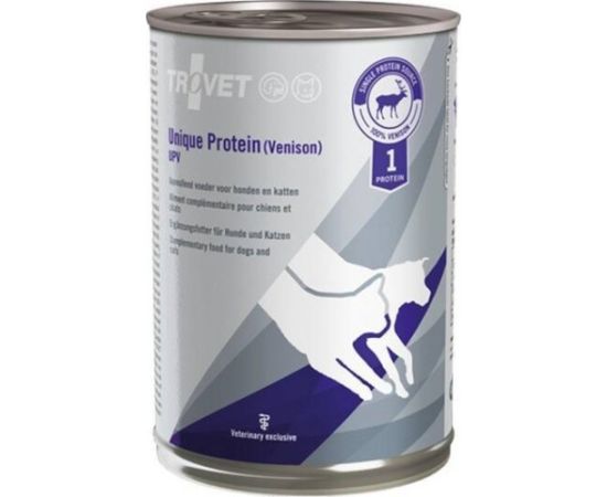 Trovet Unique Protein UPV Dziczyzna Karma Dla Psa Kota 400g