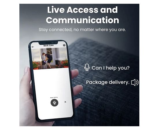 HiSmart HS084257 Viedā Āra Videonovērošanas kamera Viedā 5MP / Wi-Fi