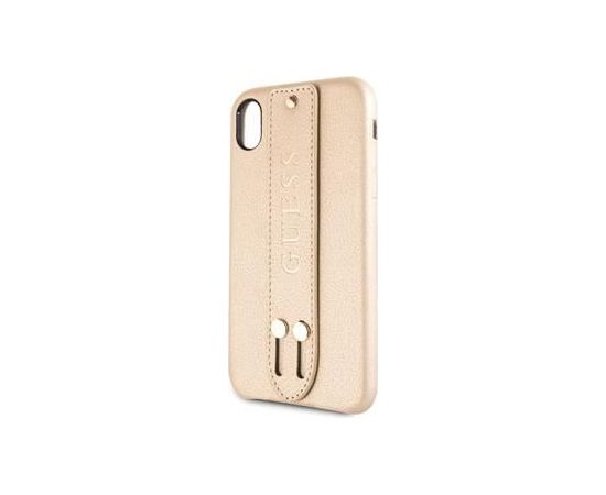 Guess Apple  iPhone XR Saffiano Strap Case Beige