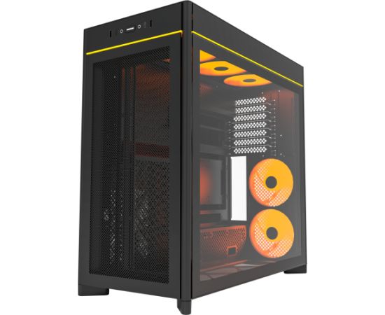 Montech HS01 PRO, tower case black, tempered glass