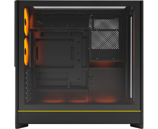 Montech HS01 PRO, tower case black, tempered glass
