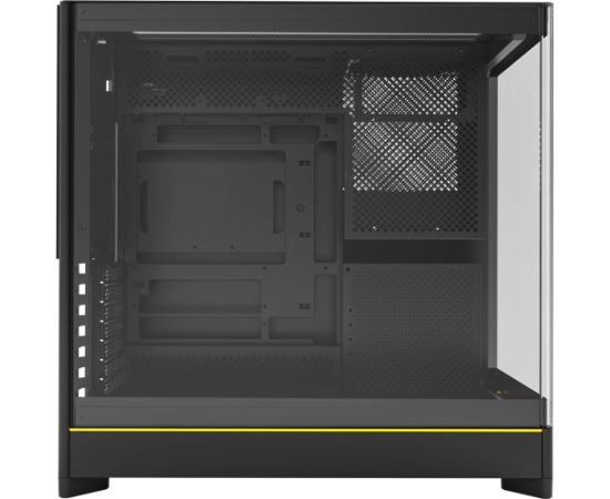 Montech HS02, tower case black, tempered glass x 2