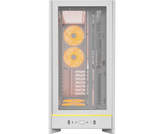Montech HS01 PRO, tower case white, tempered glass