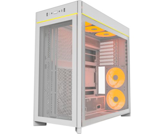 Montech HS01 PRO, tower case white, tempered glass