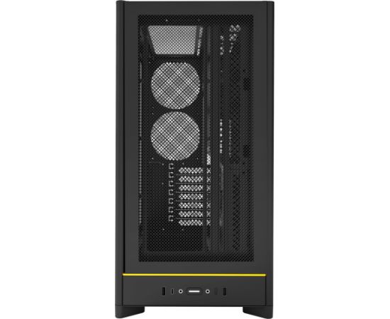 Montech HS01, tower case black, tempered glass