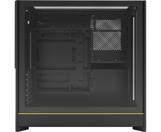 Montech HS01, tower case black, tempered glass