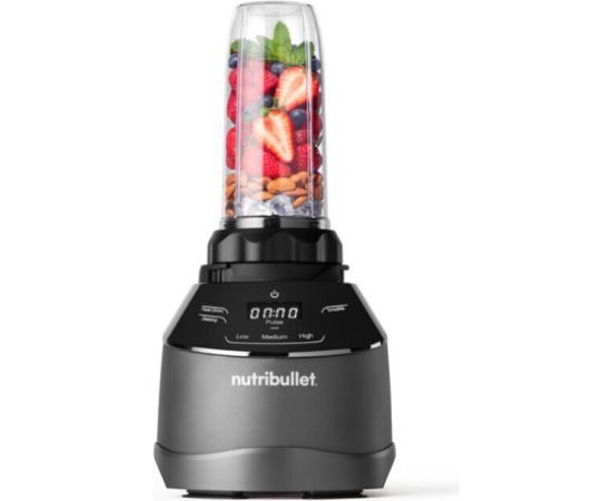 Nutribullet Triple Prep System Blender NBF580B (dark grey, 1,500 watts, 1.8 liters & food processor 1.6 liters)