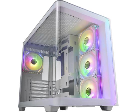 Fortron FSP M580-WA , Tower case (white, Tempered Glass x 2)