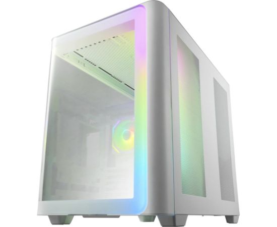 Fortron FSP M580-WA , Tower case (white, Tempered Glass x 2)