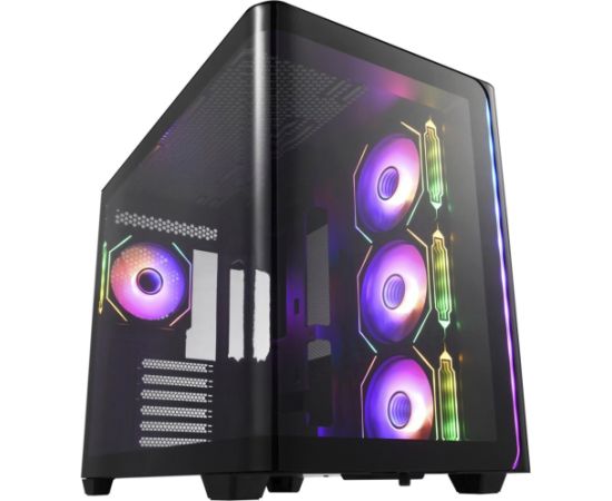 Fortron FSP M580-BA, Tower Case (Black, Tempered Glass x 2)
