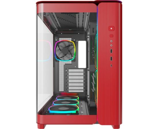 Montech KING PRO 95 , Tower case (red, Tempered Glass x 2)