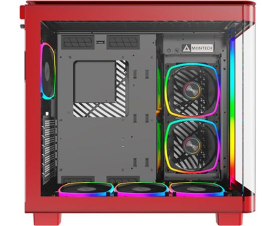 Montech KING PRO 95 , Tower case (red, Tempered Glass x 2)
