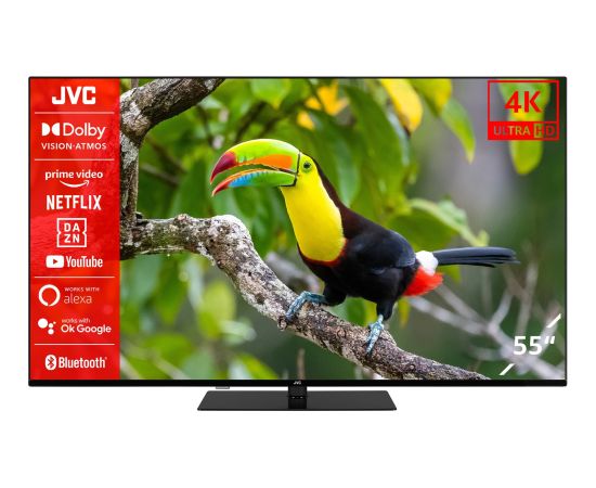 JVC LT-55VU6355, LED TV - 55 - black, UltraHD/4K, triple tuner, Smart TV, rotating stand