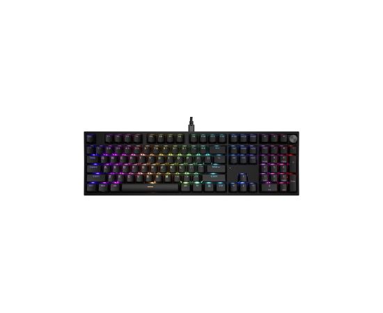 Klaviatūra Genesis Thor 404 RGB Black Outemu Peach Silent