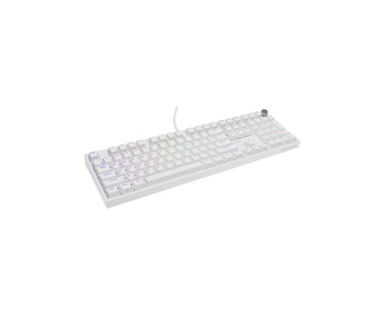 Klaviatūra Genesis Thor 404 White Gateron Yellow Pro