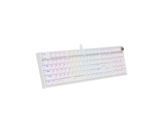 Klaviatūra Genesis Thor 404 White Gateron Yellow Pro