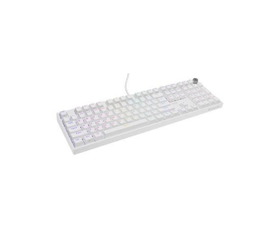 Klaviatūra Genesis Thor 404 RGB White Outemu Peach Silent
