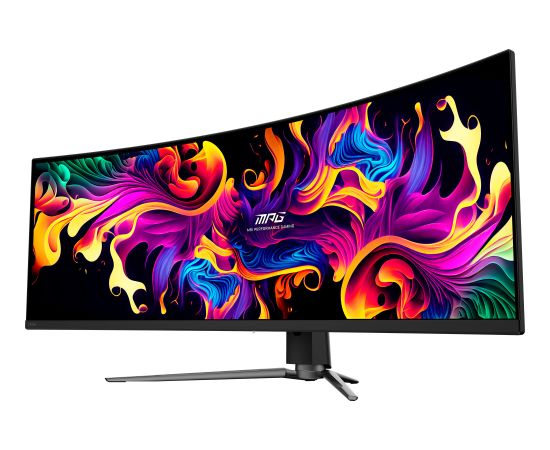 MSI MPG 491CQPXDE QD-OLED - 49 - black, DQHD, curved, USB hub, USB-C, 240Hz panel