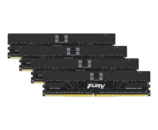 Kingston FURY DDR5 - 64GB - 5600 - CL - 28 (4x 16 GB) Quad Kit, RAM (black, KF556R28RBEK4-64, Renegade Pro, INTEL XMP, AMD EXPO)