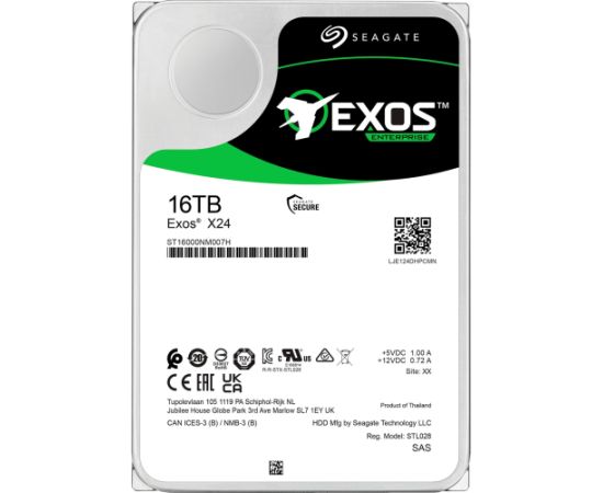 Seagate Exos X24 16 TB, hard drive (SAS 12 Gb/s, 3.5")