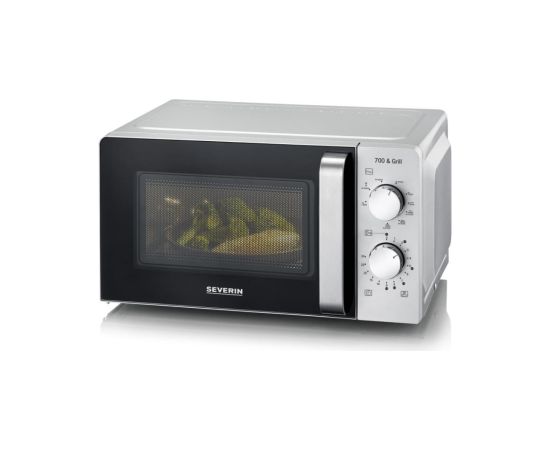 Severin MW 7780 microwave Black, Silver Grill microwave Countertop 17 L 700 W