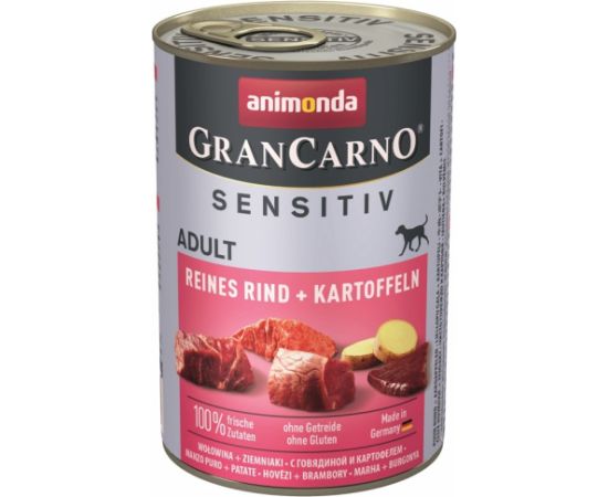 ANIMONDA GranCarno Adult Sensitiv Beef with potatoes - wet dog food - 400g