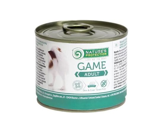 NATURE'S PROTECTION Adult Game - wet dog food - 200 g