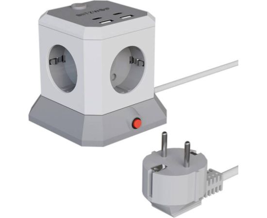 BlitzWolf BW-EC1 4xAC 2xUSB-A 2xUSB-C Extender