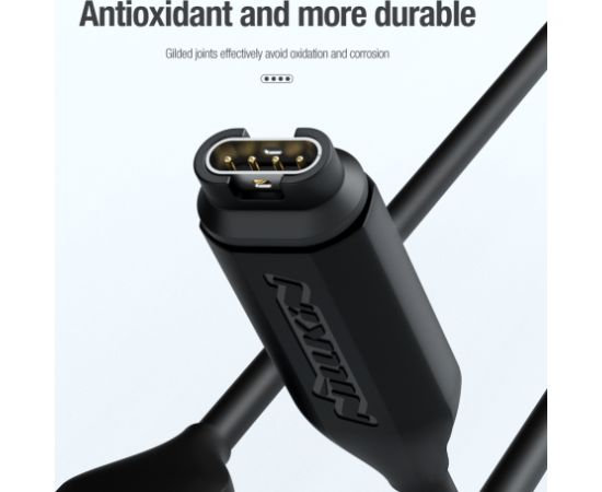 Nillkin USB datu un uzlādes kabelis Garmin Watch melns