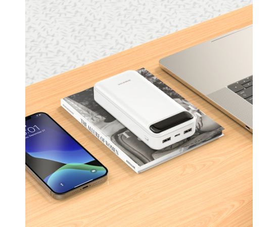 OEM Borofone Power Bank 20000mAh BJ14A Freeway - 2xUSB - белый