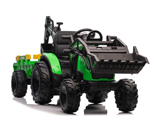 Lean Cars Battery-powered excavator with trailer SX2068 Green