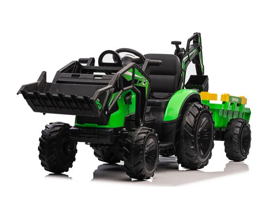 Lean Cars Battery-powered excavator with trailer SX2068 Green