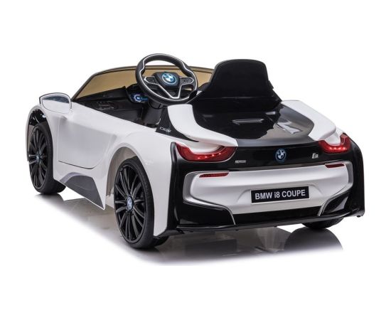 Lean Cars Battery-powered car BMW I8 Coupe White