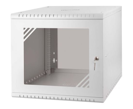 Komutācijas sienas skapis 19"- 9U - 600mm PELĒKS