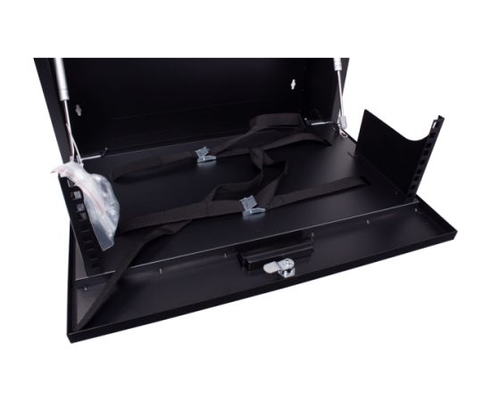 Komutācijas sienas skapis CCTV 19"- 3U 600x500x260mm MELNS