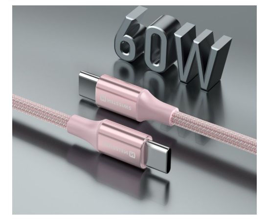 Swissten Textile II USB-C - USB-C Kабель для передачи данных и зарядки 1.5m