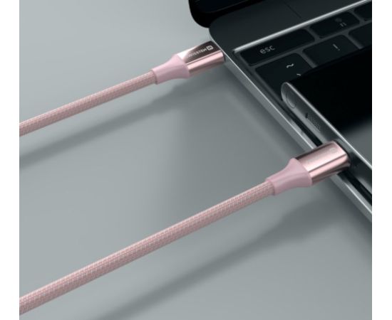 Swissten Textile II USB-C - USB-C Kабель для передачи данных и зарядки 1.5m