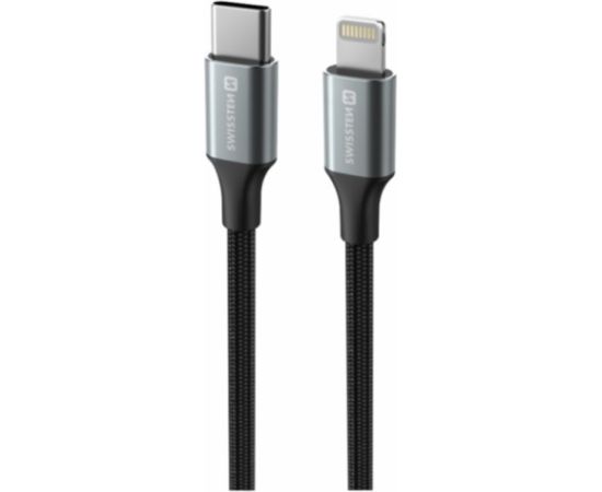 Swissten Textile II USB-C - Lightning Kабель для передачи данных и зарядки 1.5m